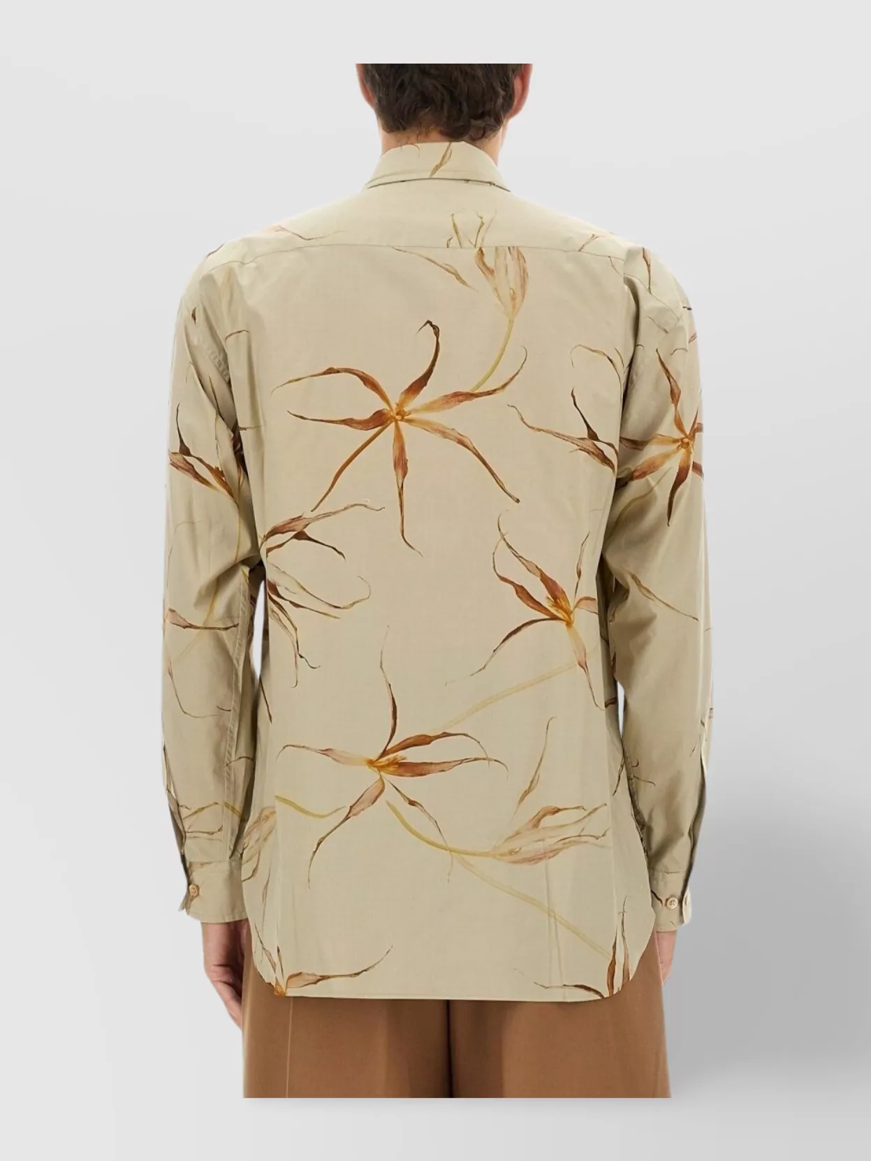 Dries Van Noten Floral Long Sleeve Tulip Print Top