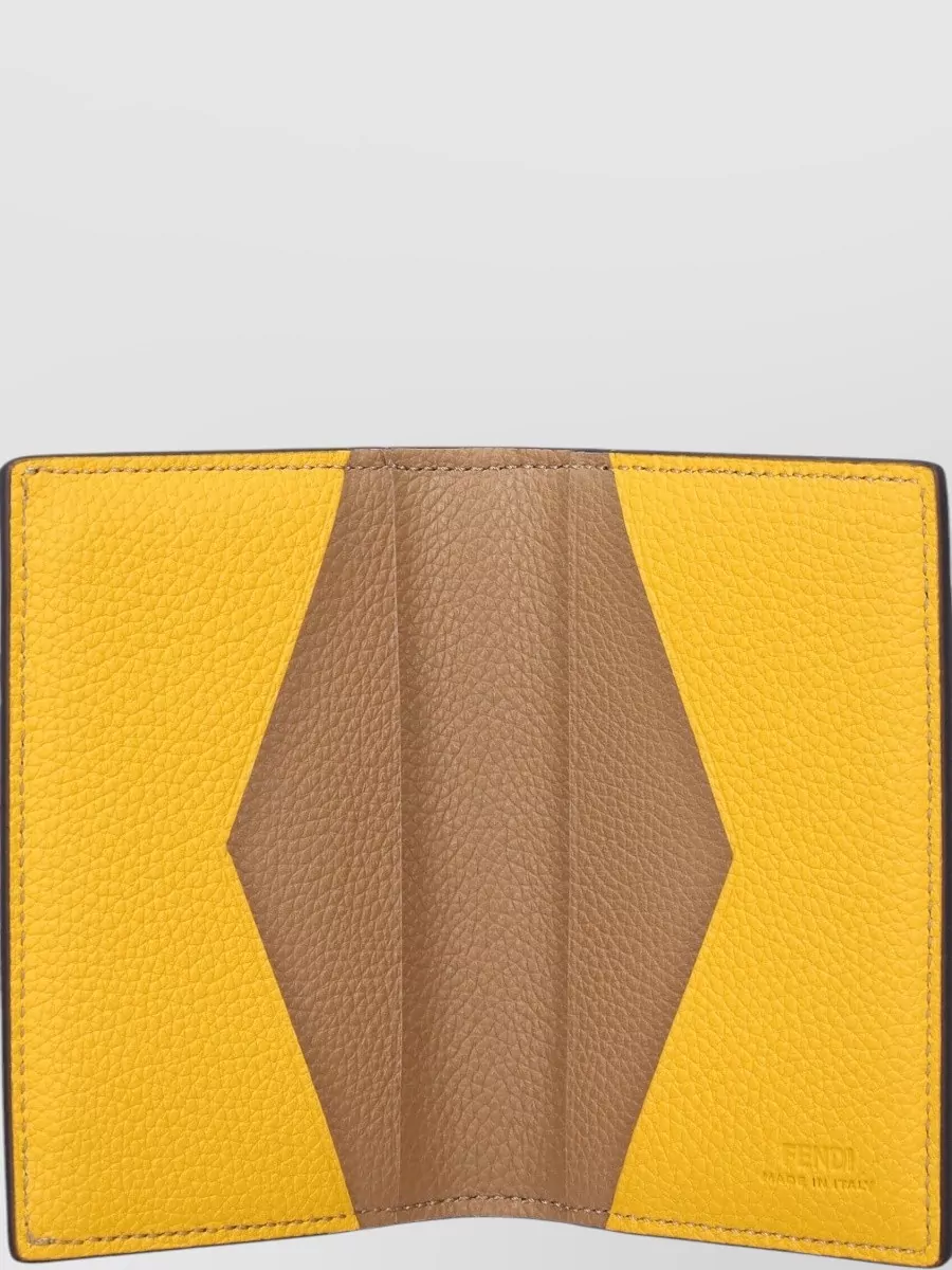 Fendi Calf Leather Vertical Card Holder