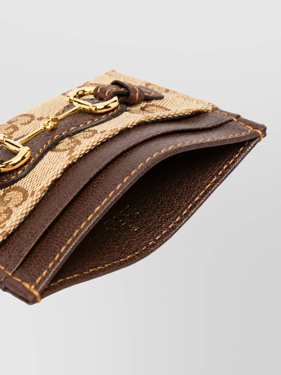 Gucci Gg Fabric Card Holder