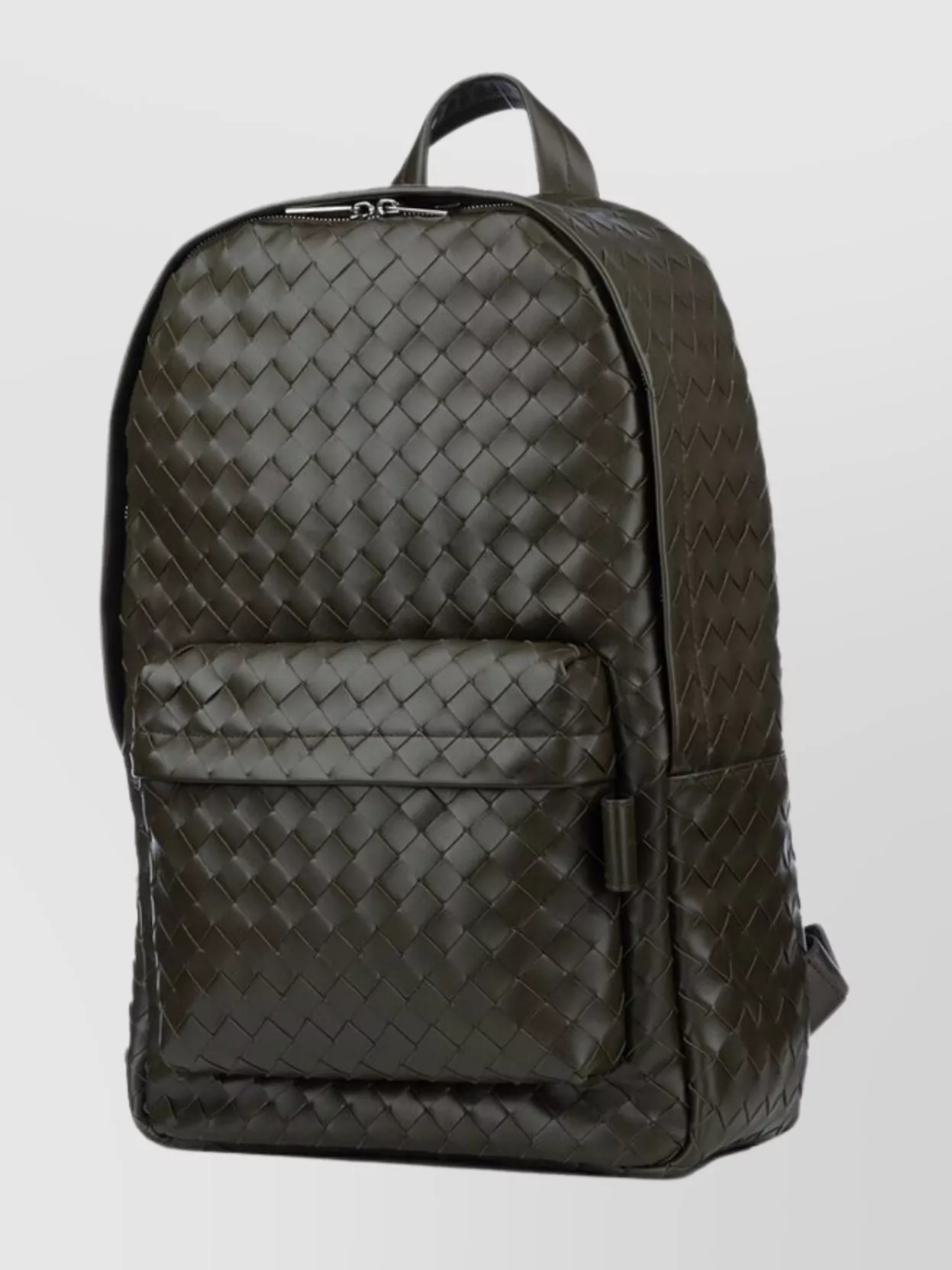 Bottega Veneta Woven Front Pocket Backpack With Adjustable Straps