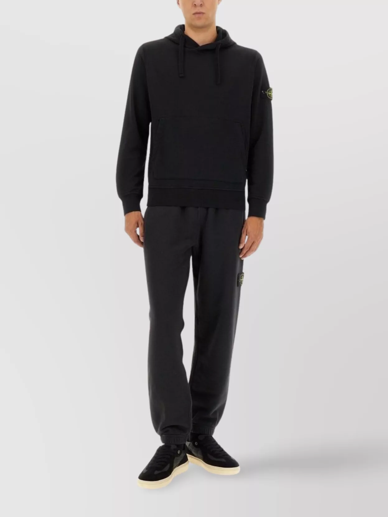 Stone Island Comfortable Jogging Trousers Featuring Pockets In Black