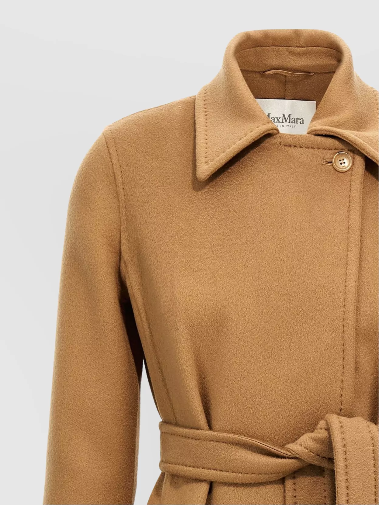 Max Mara 'artur' Belted Waist Long Length Coat