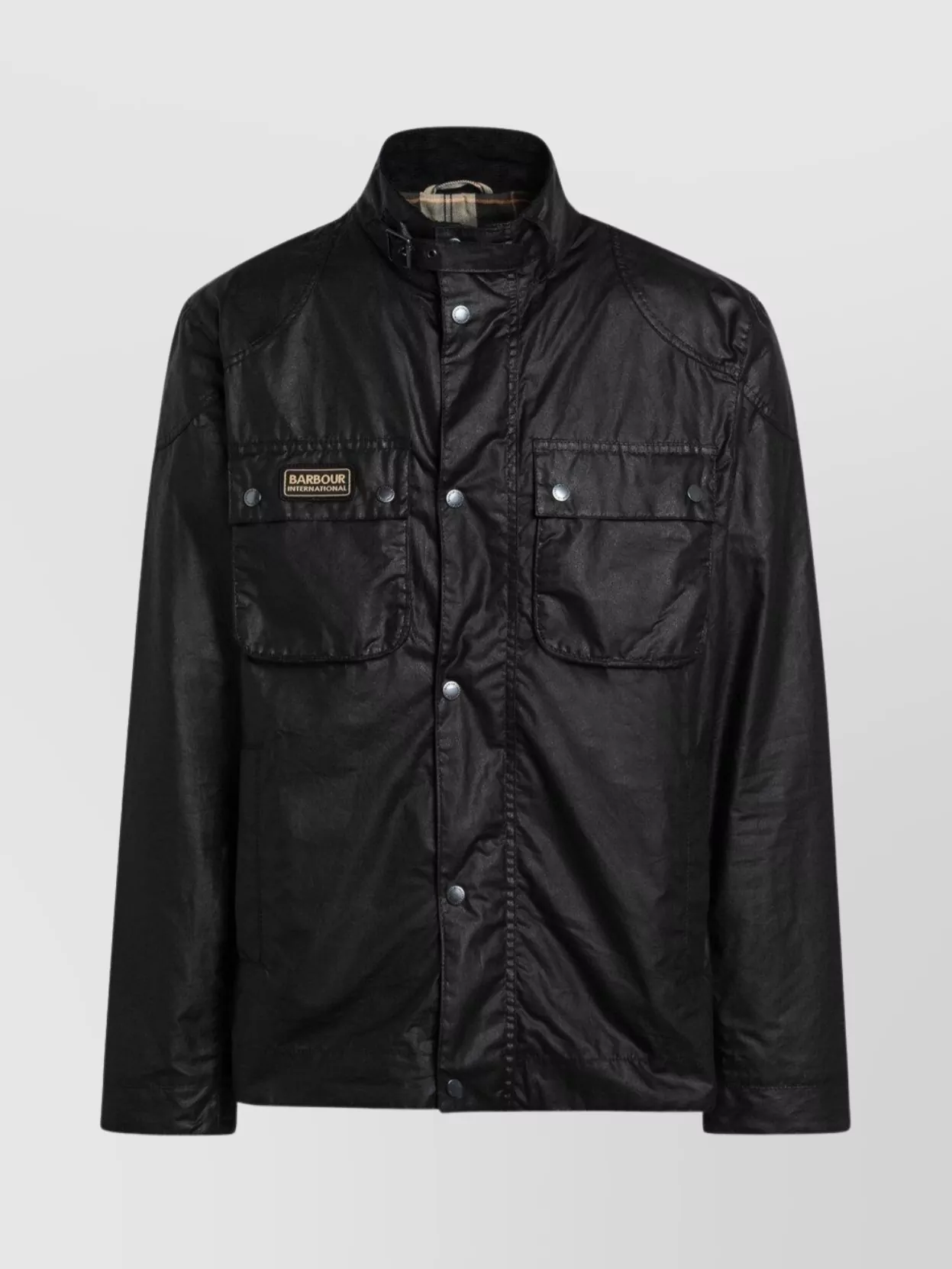 Barbour International Jacket Front Pockets In Black