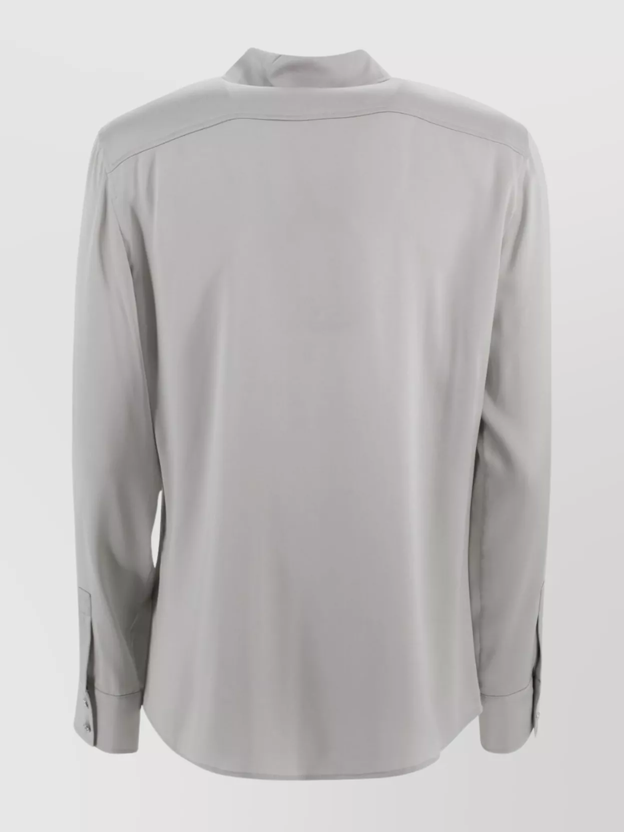 S Max Mara Silk Satin Shirt With High Cuffs