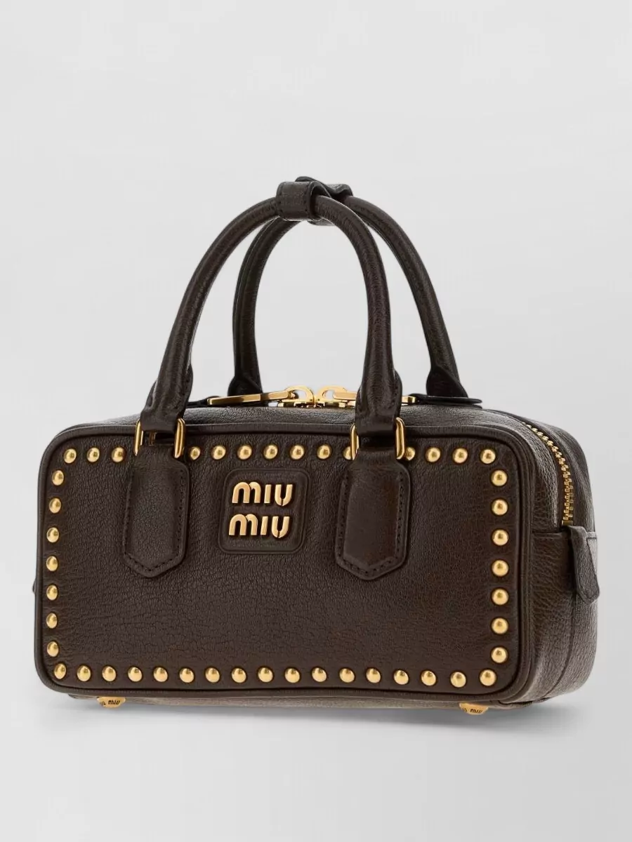 Miu Miu arcadie mini leather top handle bag
