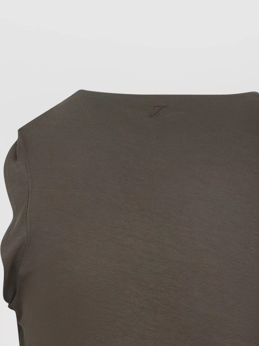 Jacquemus Silk Blend Draped Asymmetric Sleeveless Top