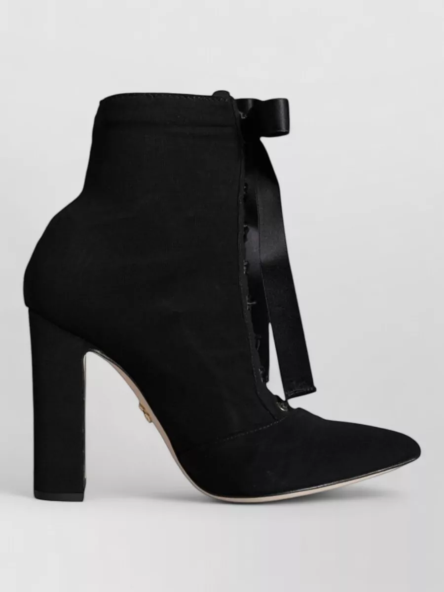Dolce&Gabbana Suede Leather Lace-Up Ankle Boots
