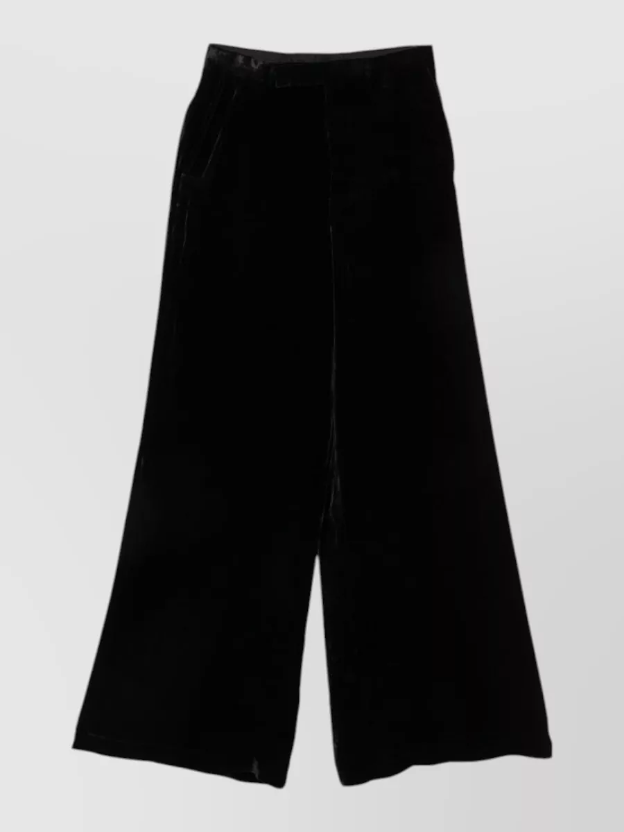 Rick Owens Velvet Wide-Leg Trousers