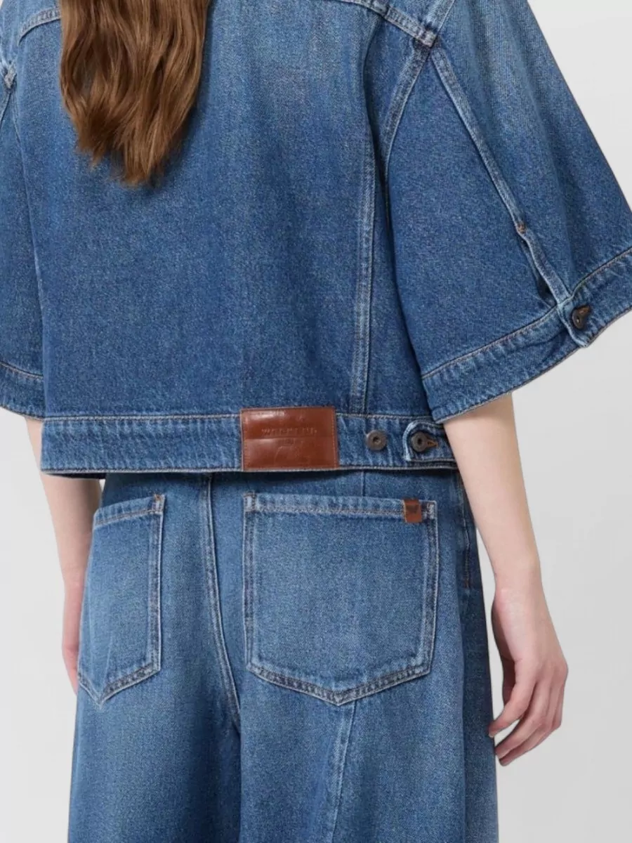 Weekend Max Mara Denim Oversized Cropped Jacket
