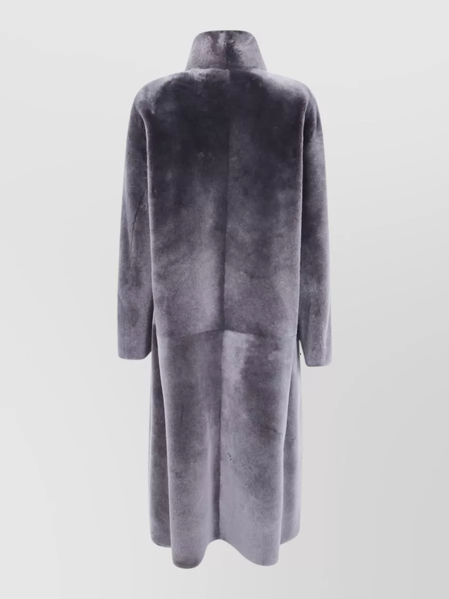 Giorgio Armani Shearling Long Trench Coat