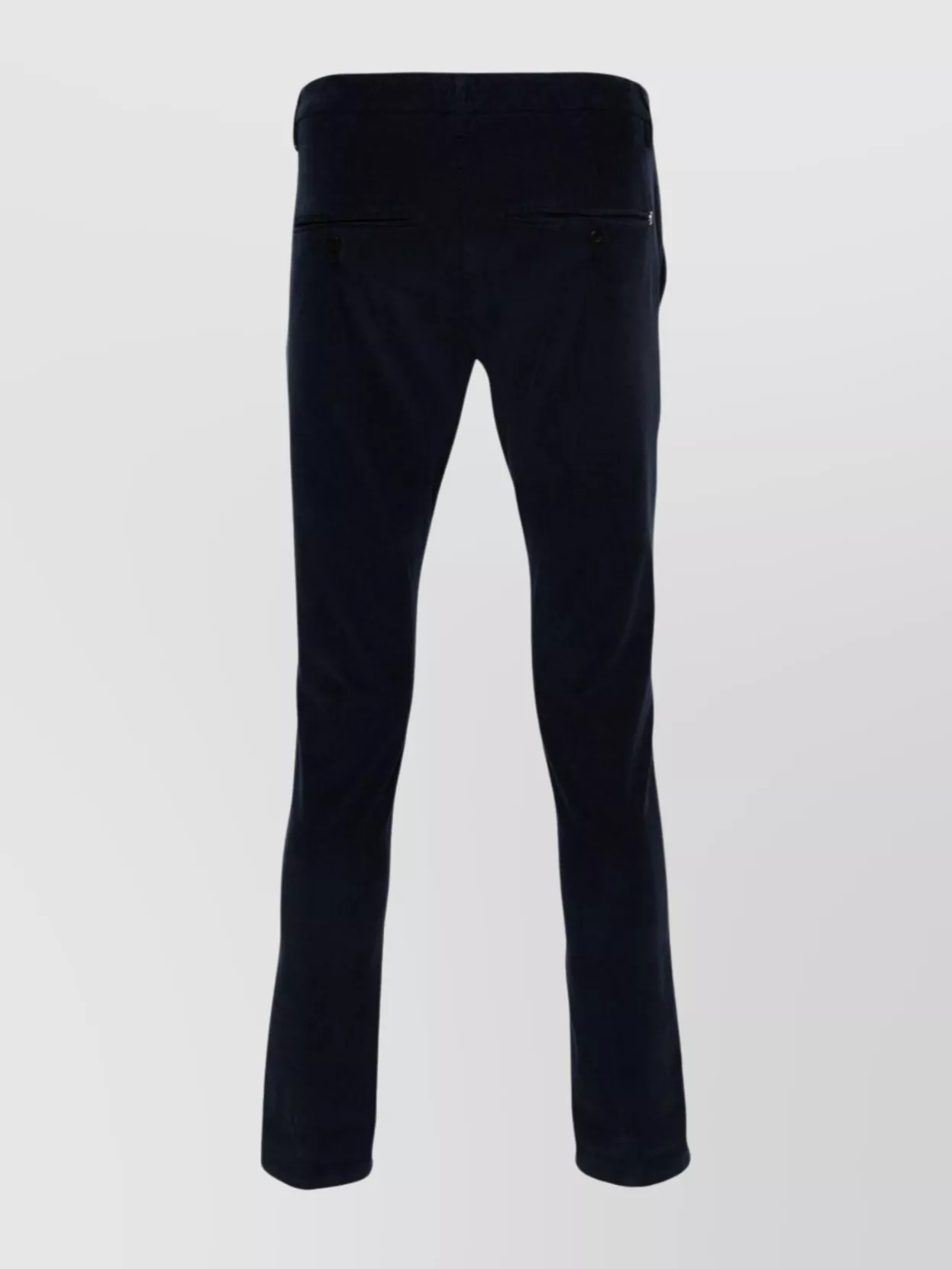 Dondup Gaubert Stretch Cotton Trousers In Black