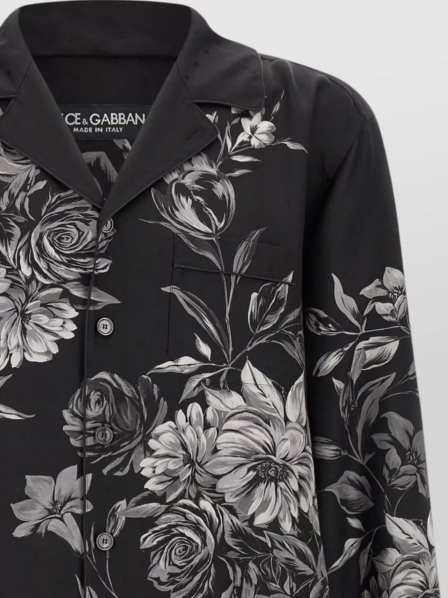 Dolce&Gabbana Bouquet Fiori Floral Long Sleeve Shirt