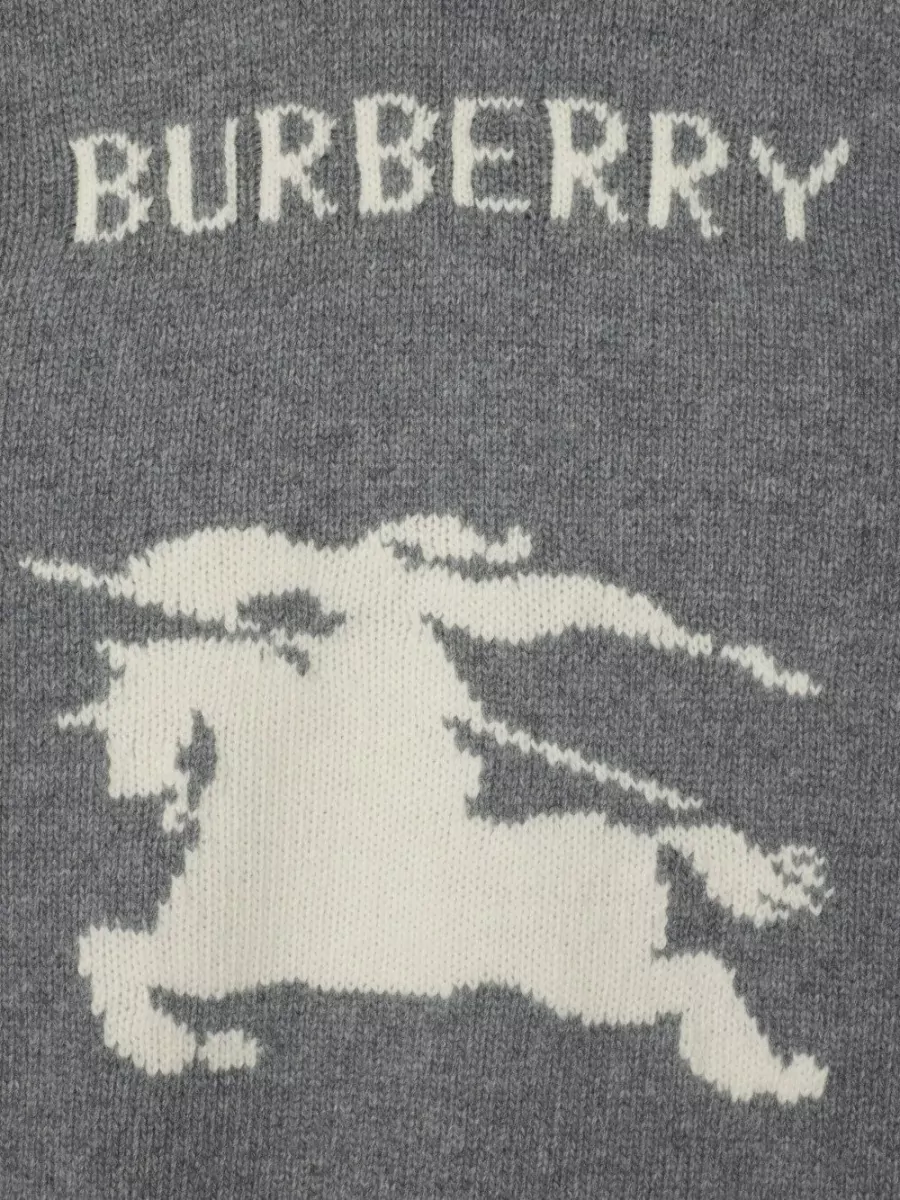 Burberry Ekd Crewneck Sweater Intarsia Long Sleeves