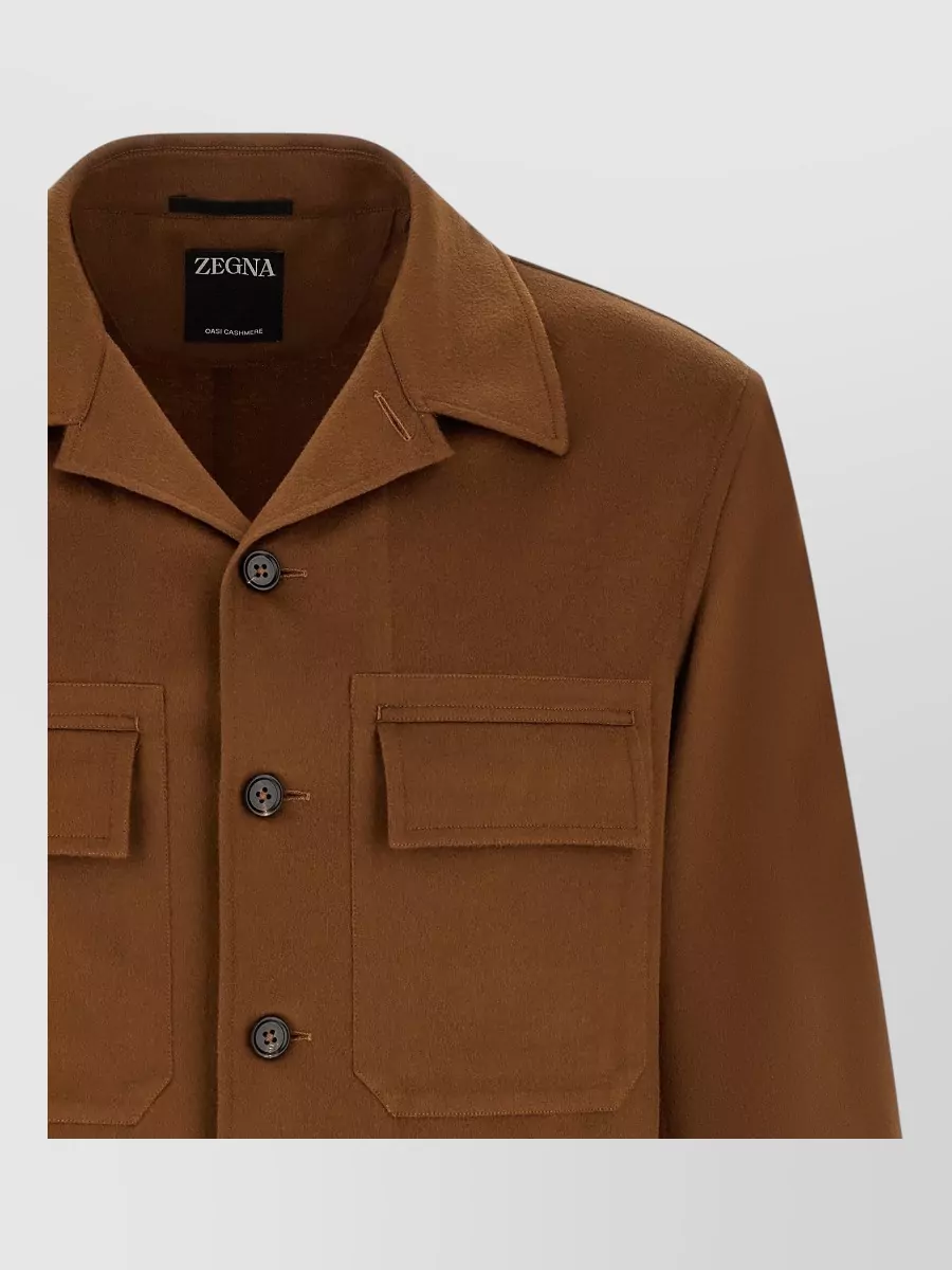 Zegna Cashmere Overshirt Jacket