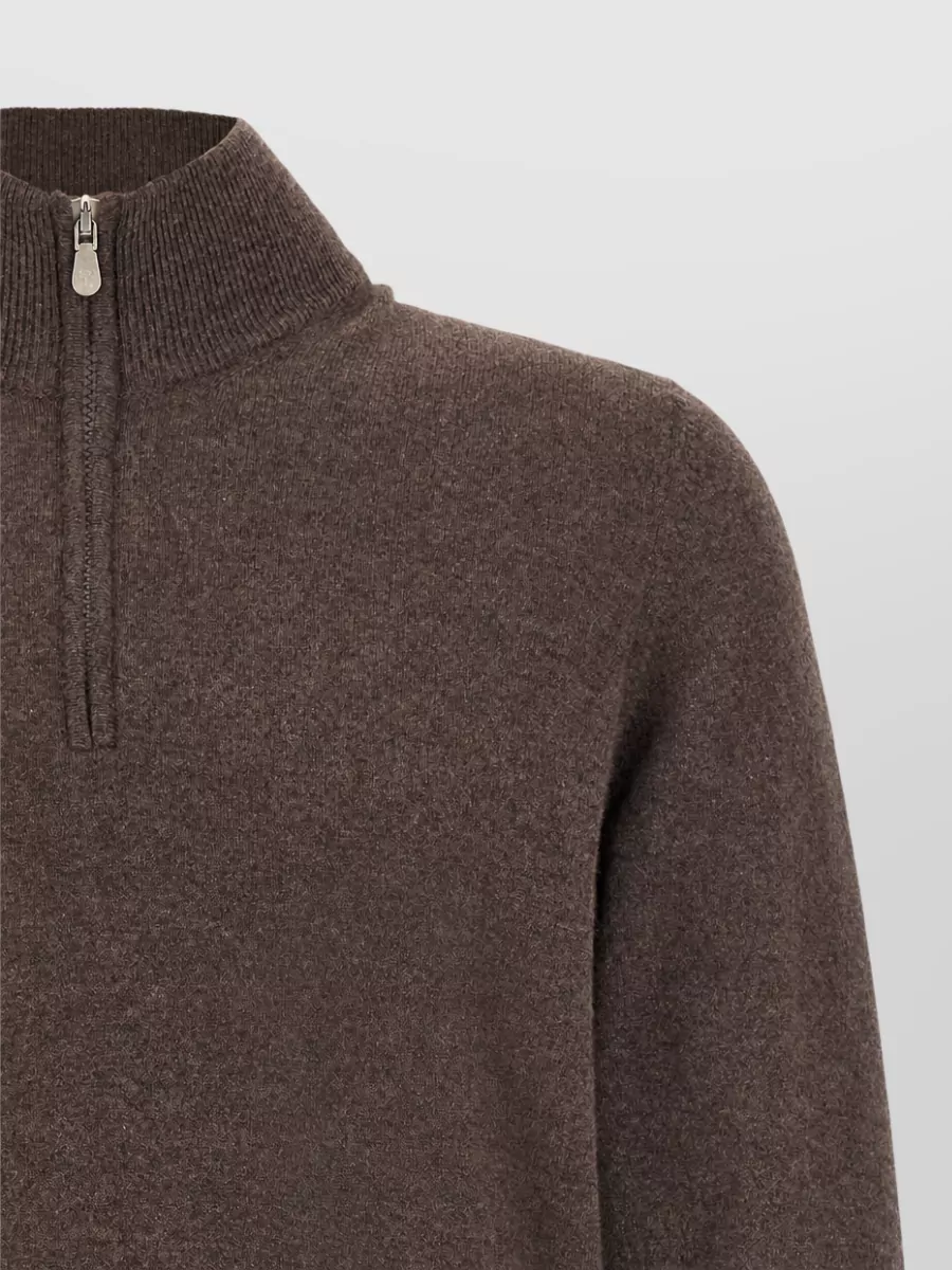 Brunello Cucinelli Cashmere Half-Zip Jumper