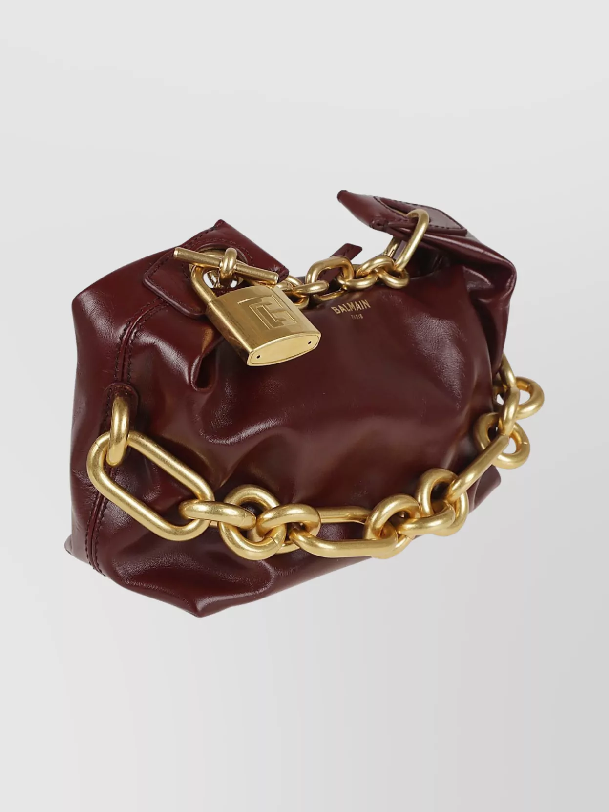 Balmain Mini Calfskin Shoulder Bag Chain