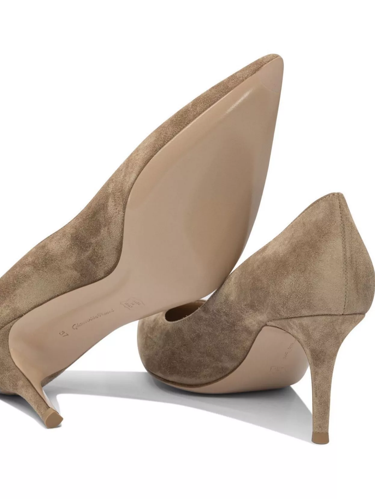 Gianvito Rossi Pointed Toe Stiletto Heel Suede Pumps