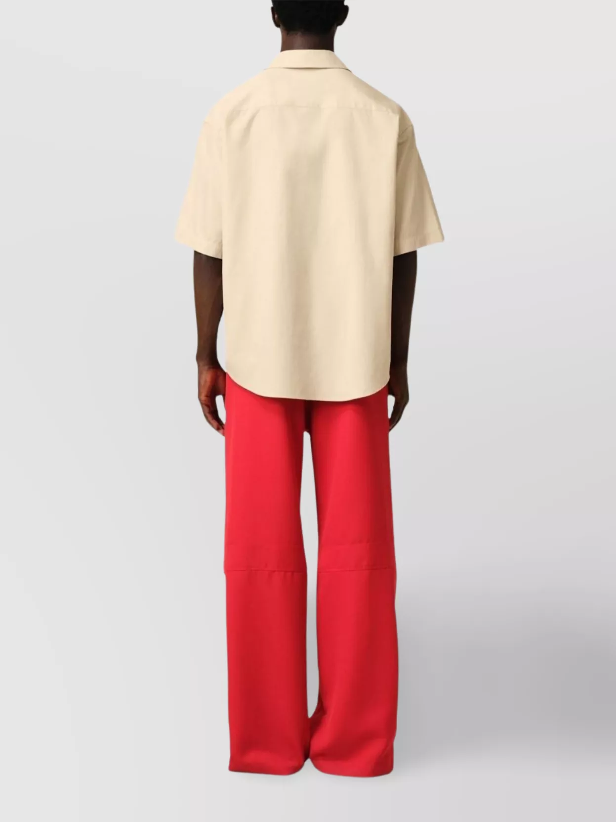 Ami Paris Relaxed Fit Camp Collar Shirt