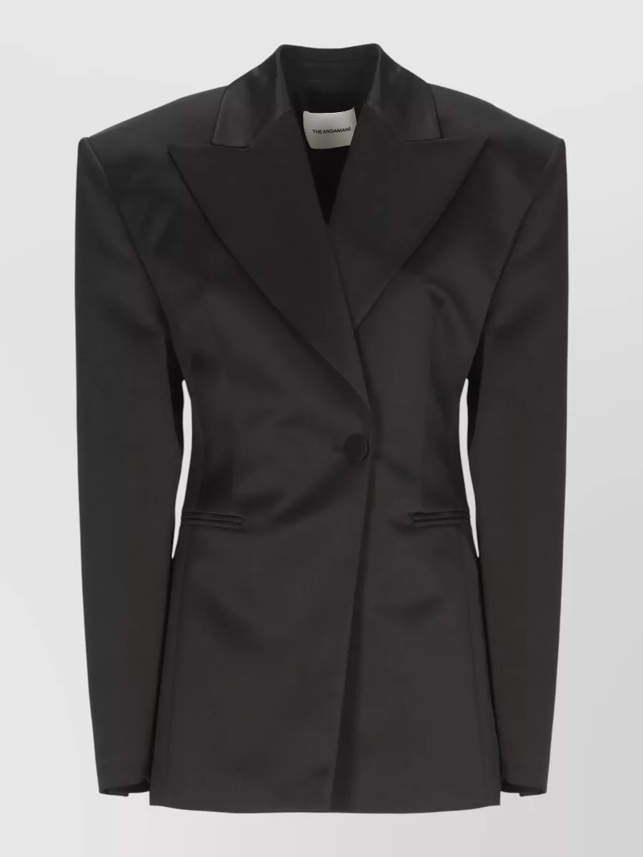 The Andamane Satin blazer