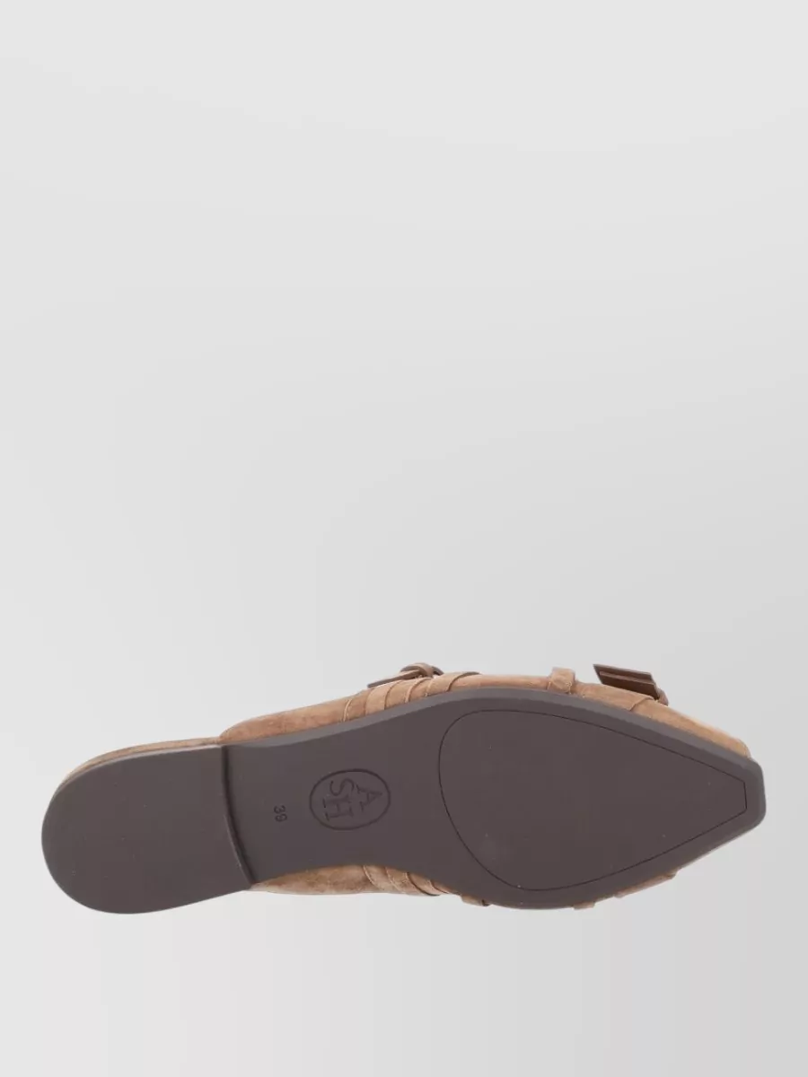 Ash Leather Mules