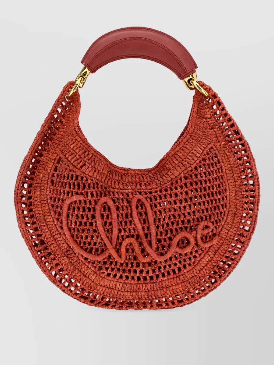 Chloé Na Raffia Tote Bag