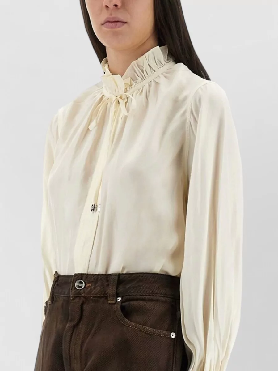 Ganni Bow Blouse