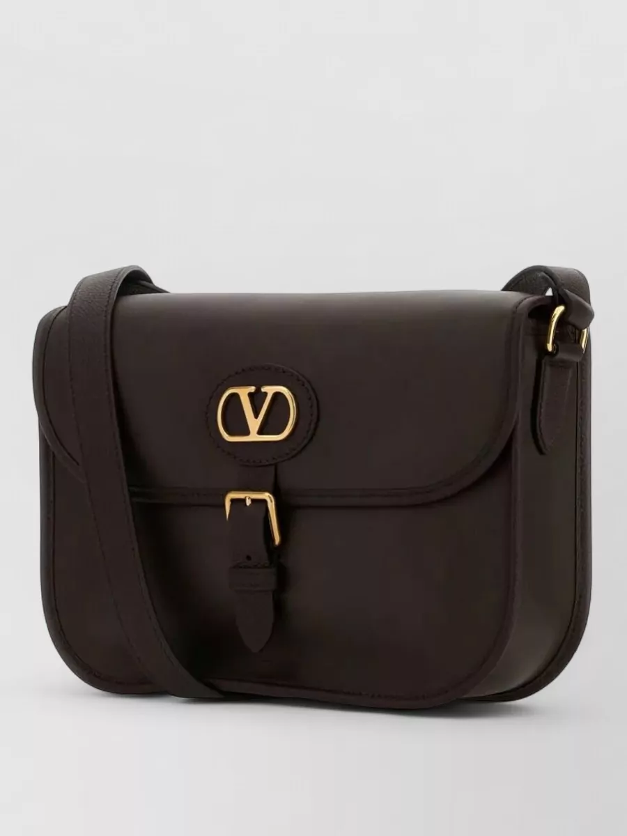 Valentino Garavani Antibes Leather Shoulder Bag Buckle Strap