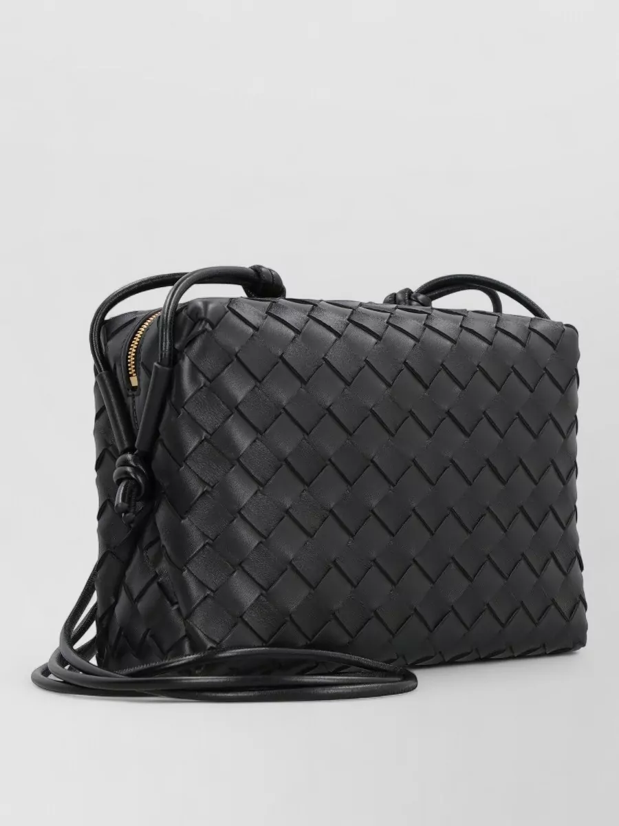 Bottega Veneta Small Shoulder Bag Intreccio Leather Knots