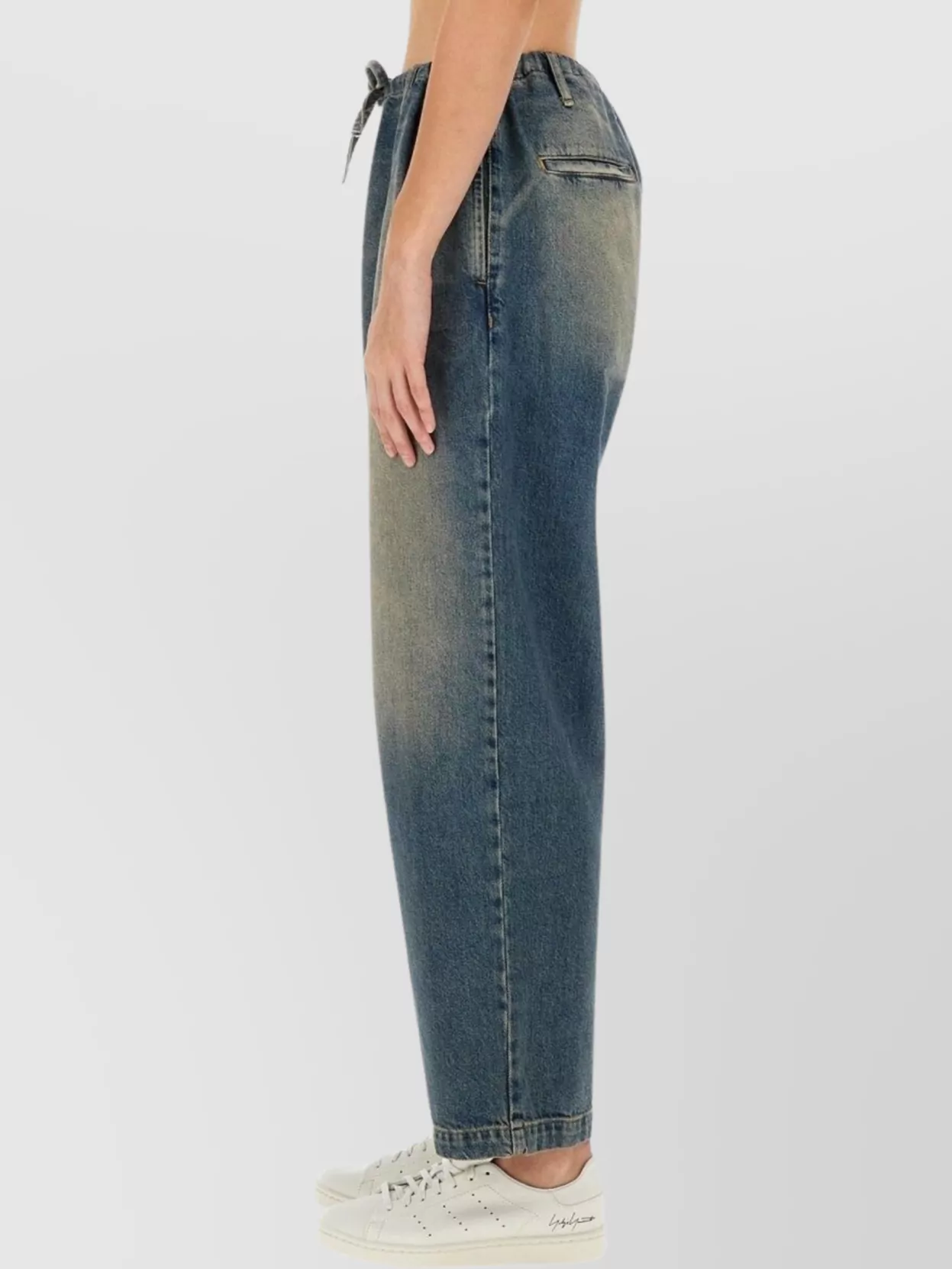 Moschino Casual Drawstring Denim Trousers