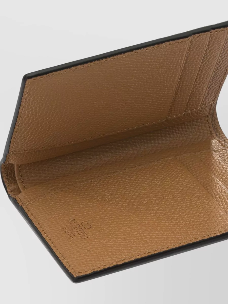 Valentino Garavani Vlogo Signature Card Holder Cat Stripes