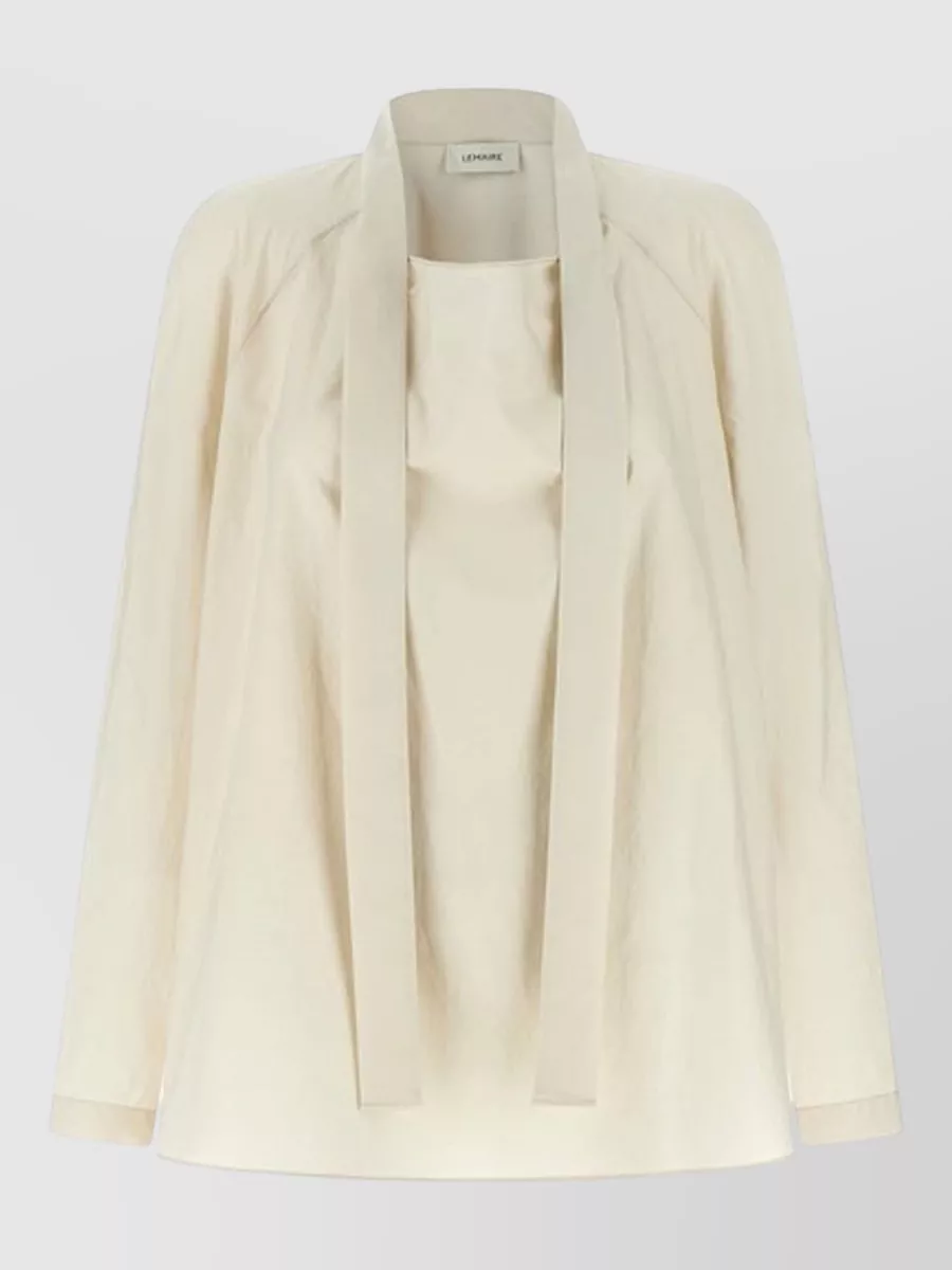 Lemaire Silk Ascot Collar Blouse