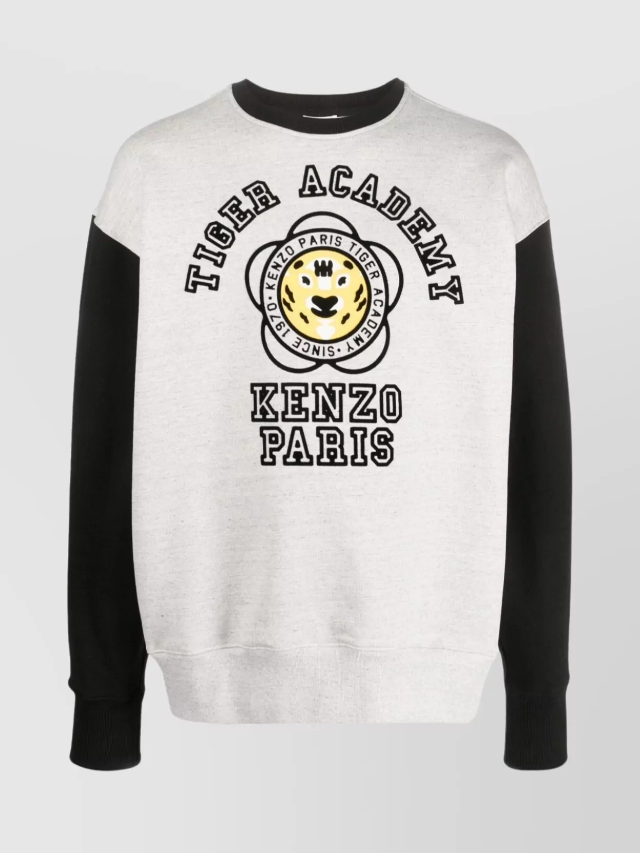 Shop Kenzo Drop Shoulder Graphic Print Sweater In White