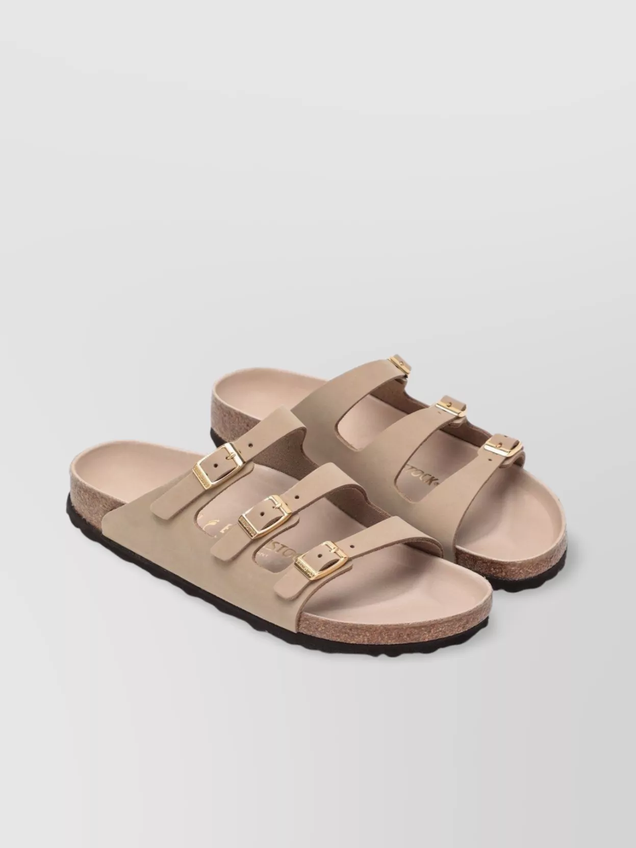 Birkenstock Sandcastle Open Toe Slippers In Neutral