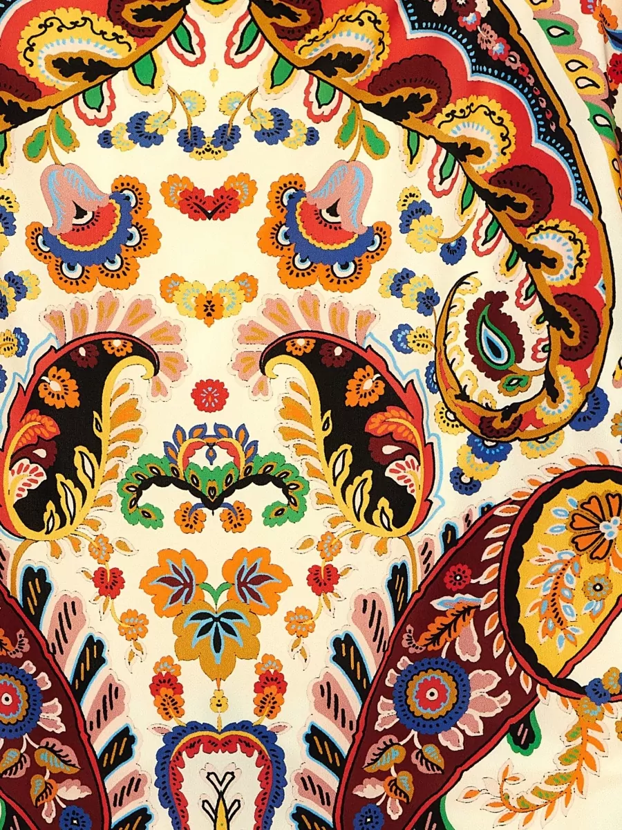 Etro Paisley Motif Scoop Neck One Piece Swimsuit