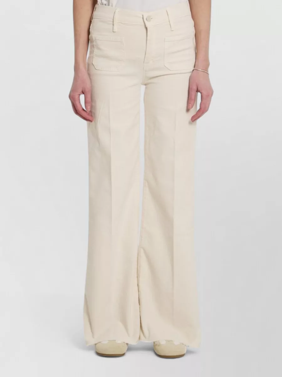 Mother Denim Mid-Rise Wide-Leg Jeans