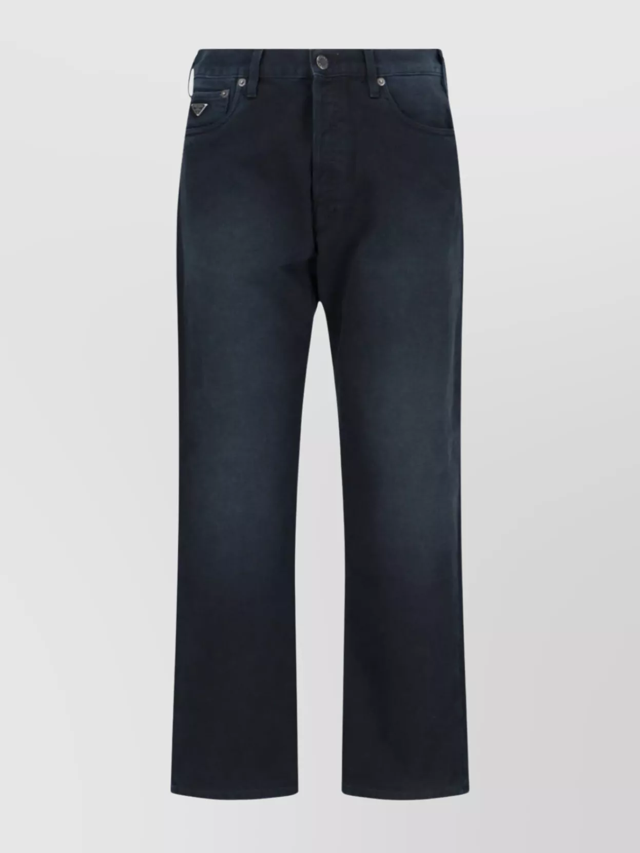 Prada Trousers Straight Belt Loops In Black