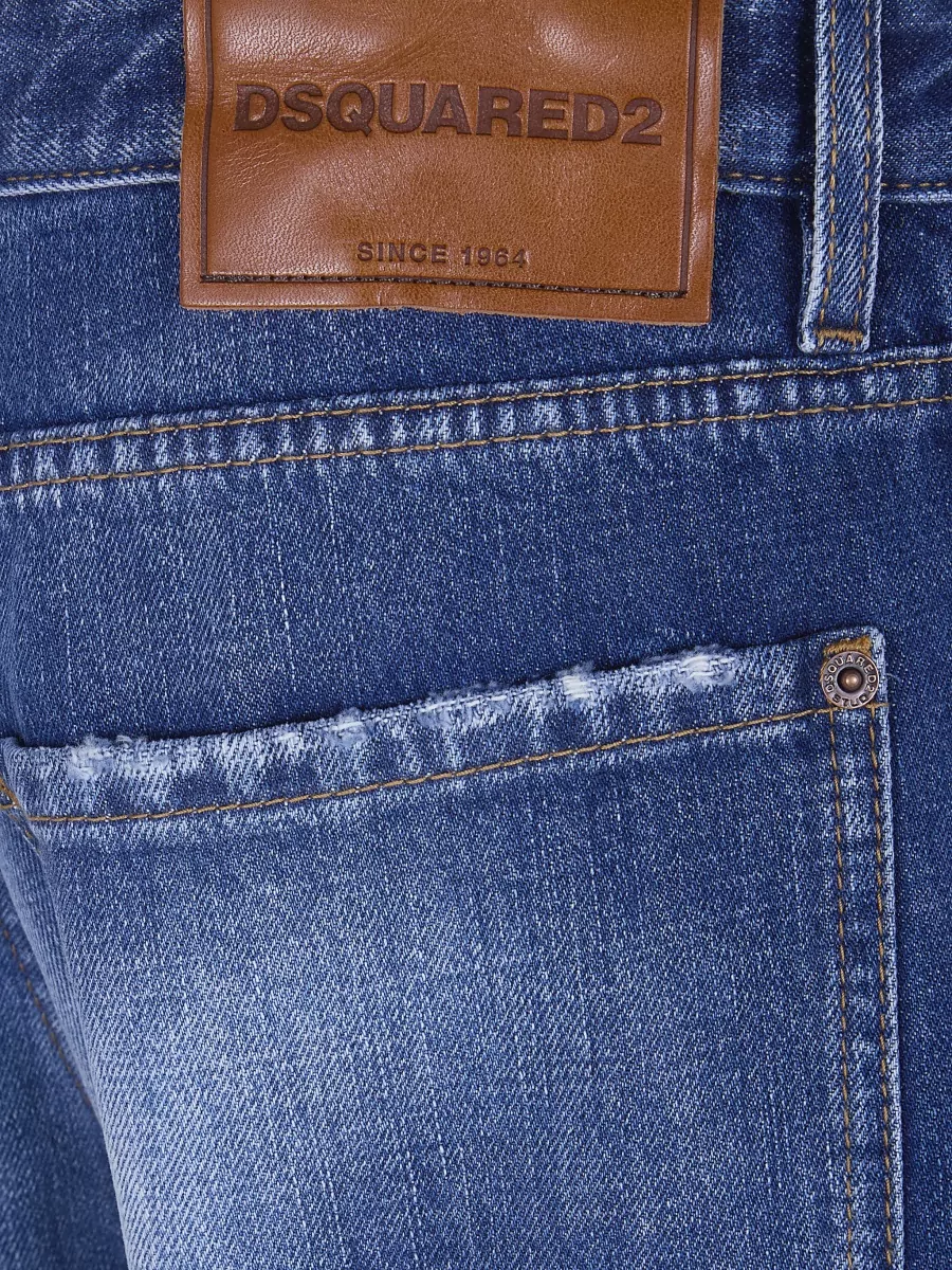 Dsquared2 Loose Fit Jeans Distressed Five Pocket