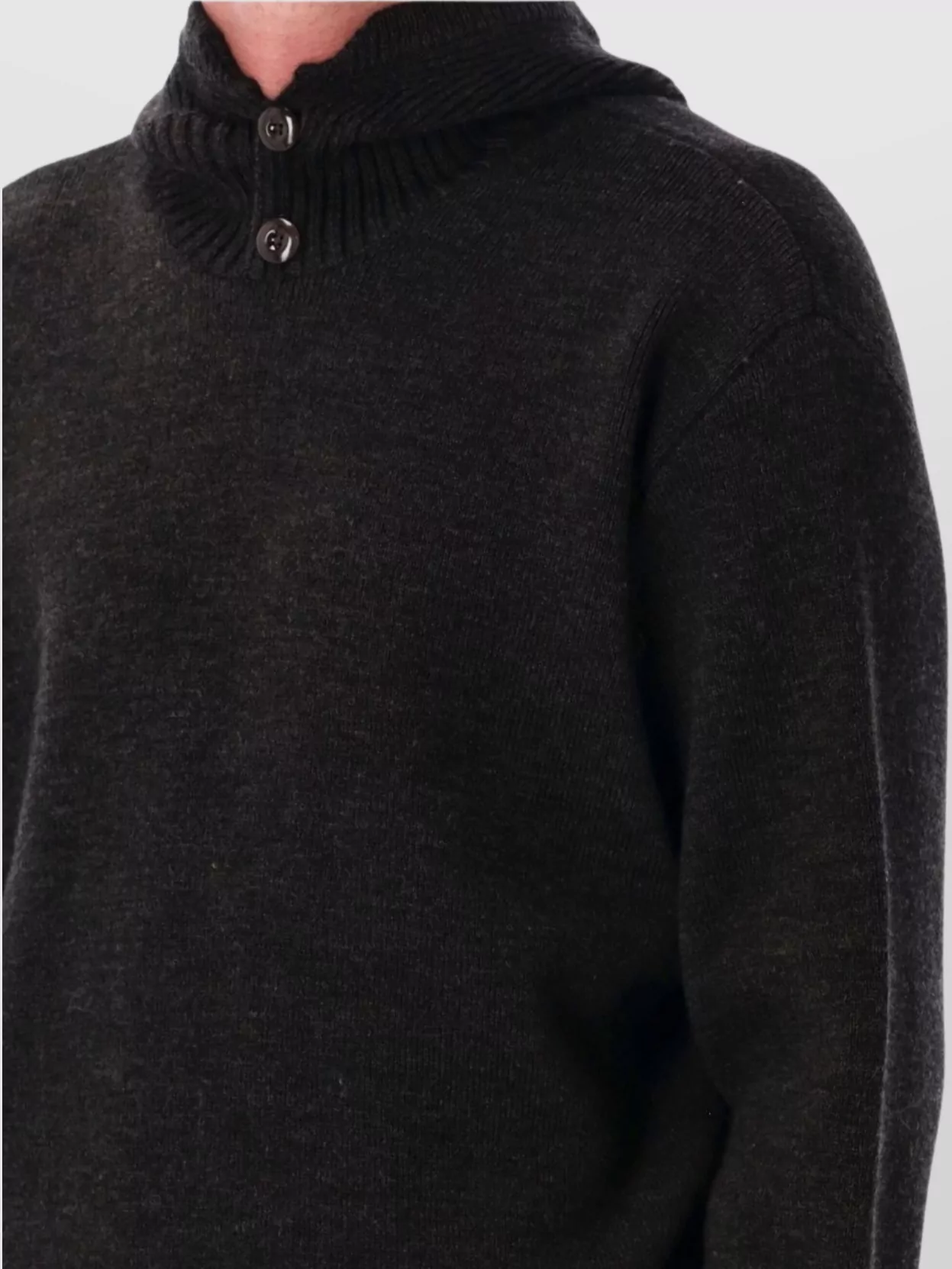 Lemaire Hooded Sweater Button Detail