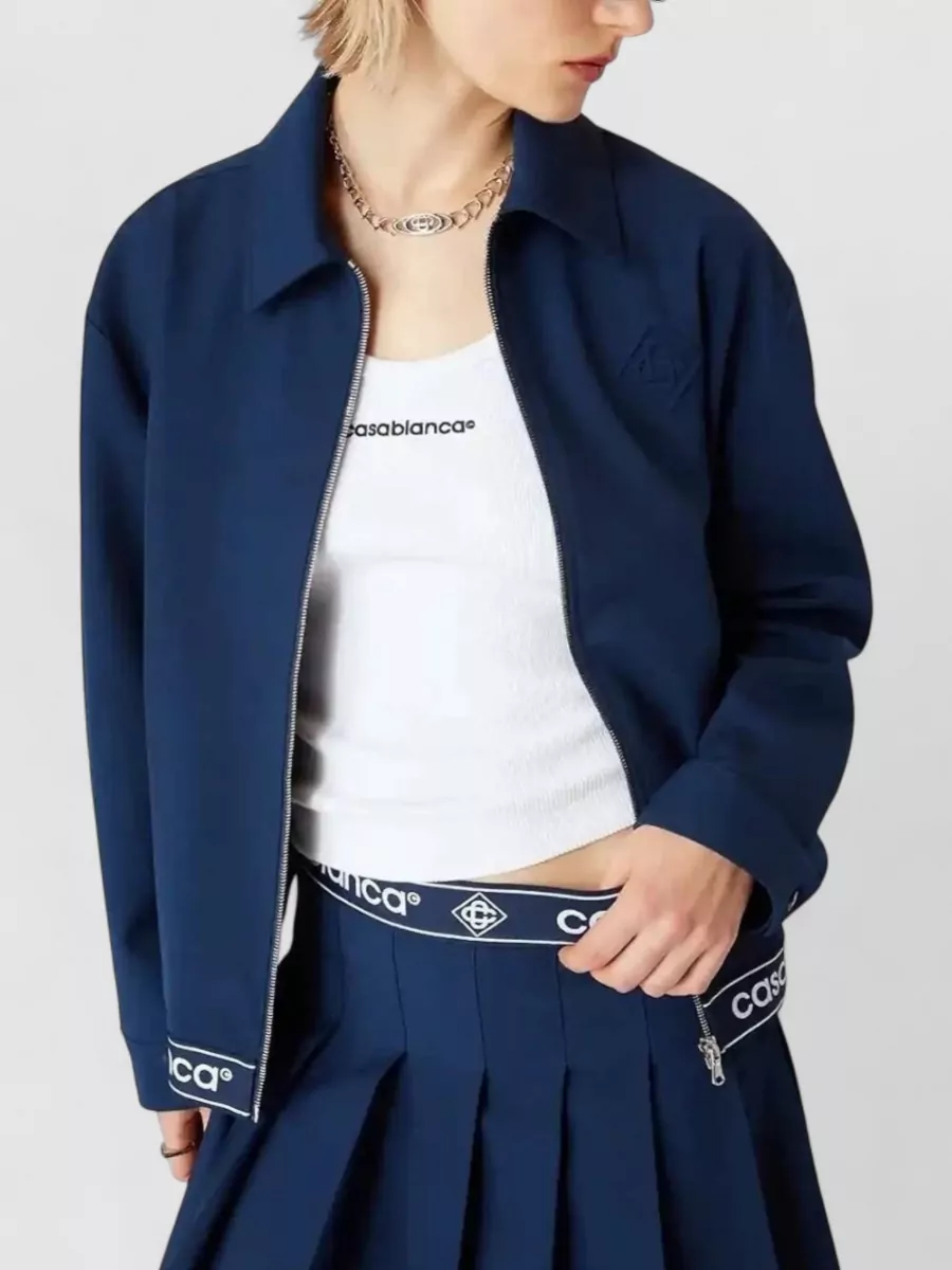 Casablanca Tailored Zip Jacket Long Sleeves Collar