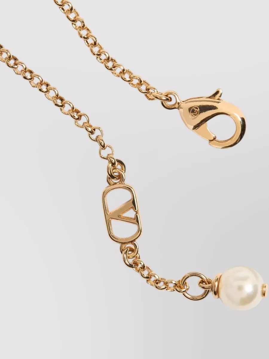 Valentino Garavani Metal And Pearl Bracelet