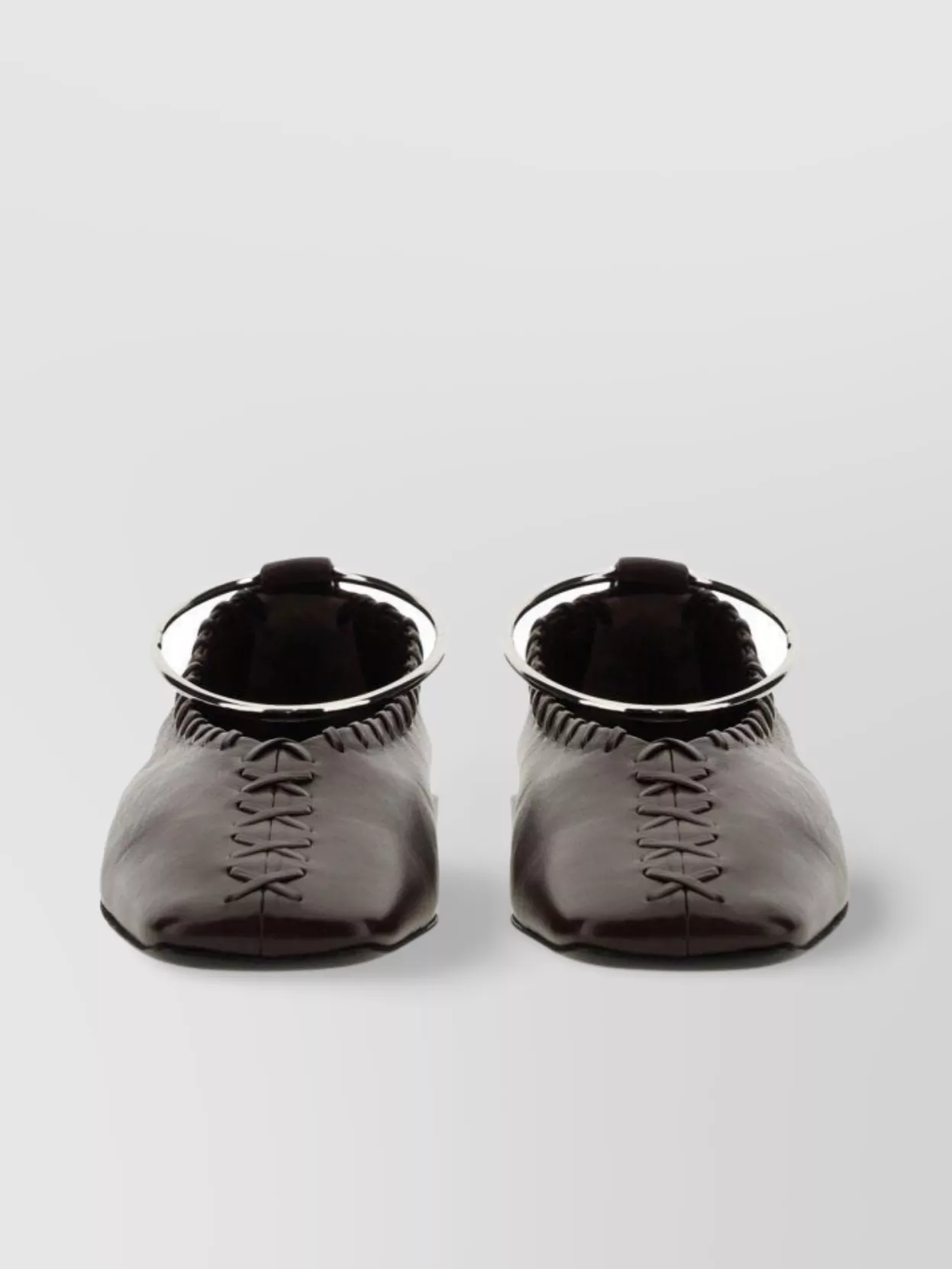 Jil Sander Square Toe Ballerina Silver Ring