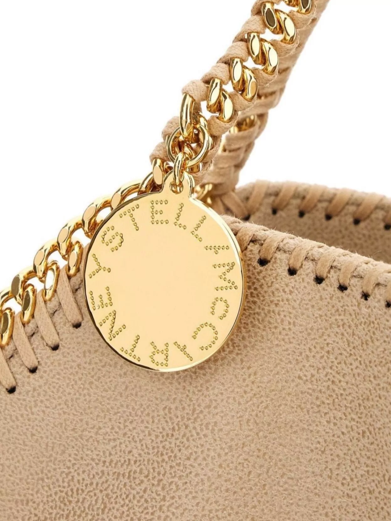 Stella Mccartney Large Baby Bella Shaggy Deer Shoulder Bag