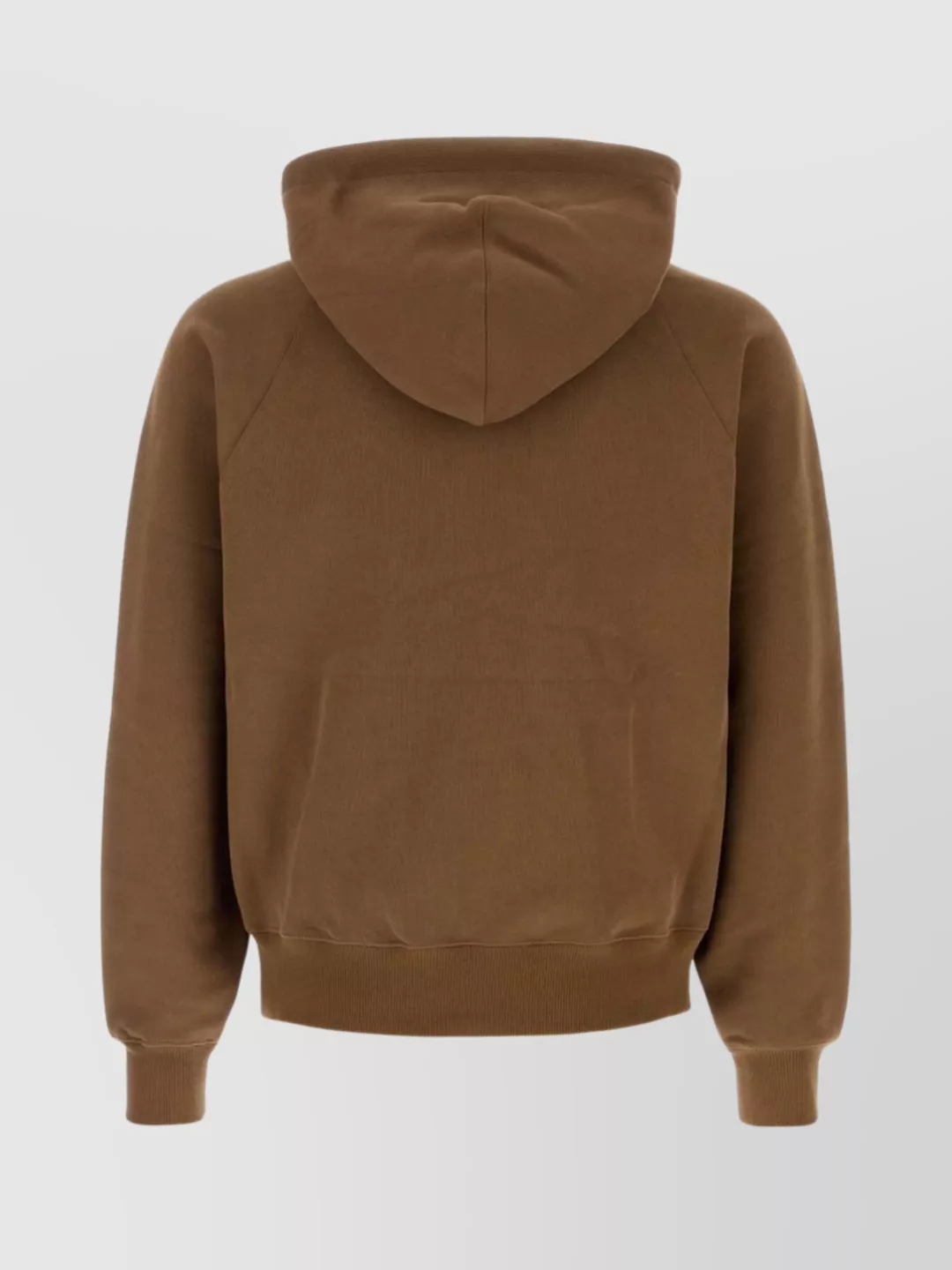 Ami Paris Cotton Hoodie With Kangaroo Pocket And Drawstring