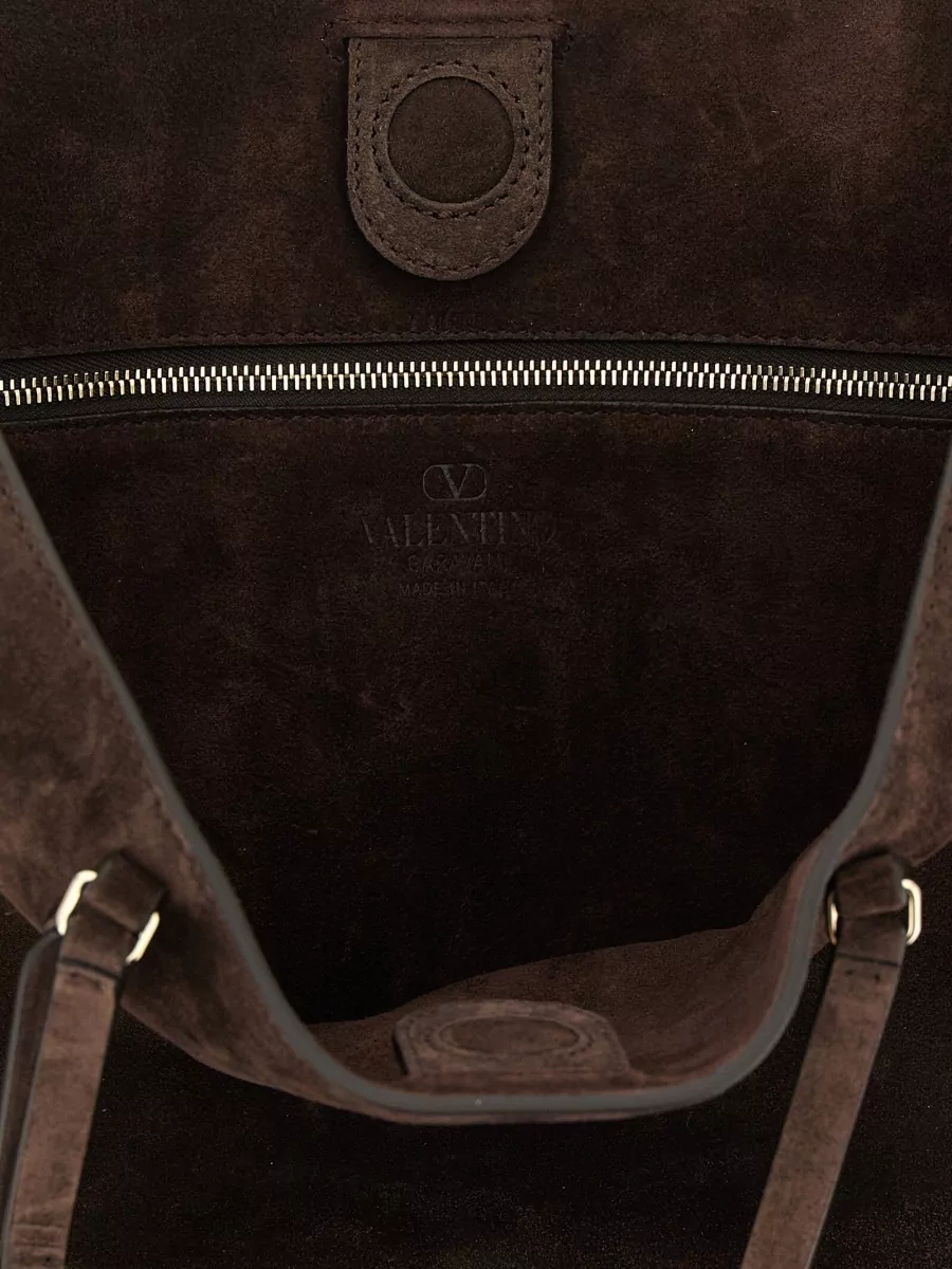Valentino Garavani Na Medium Suede Tote Bag
