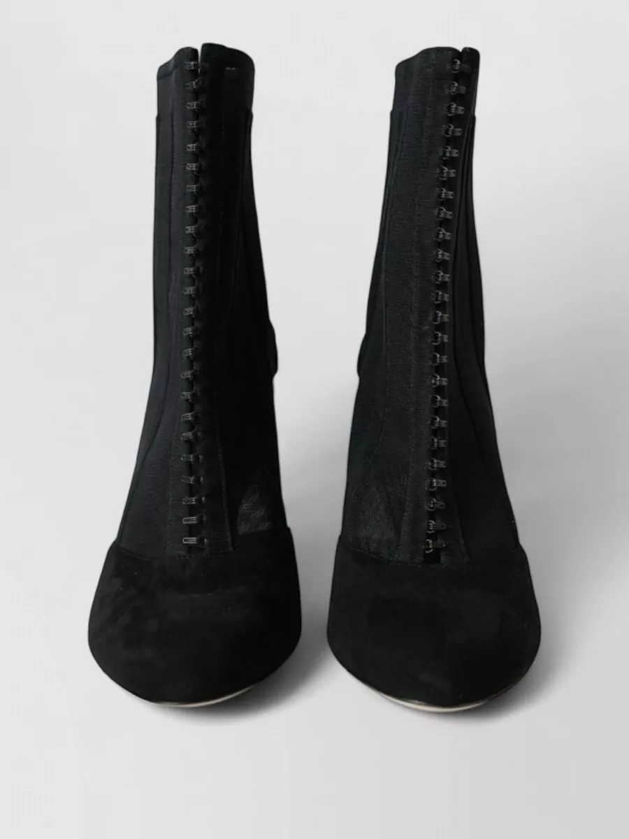 Dolce&Gabbana Suede Mesh Ankle Boots
