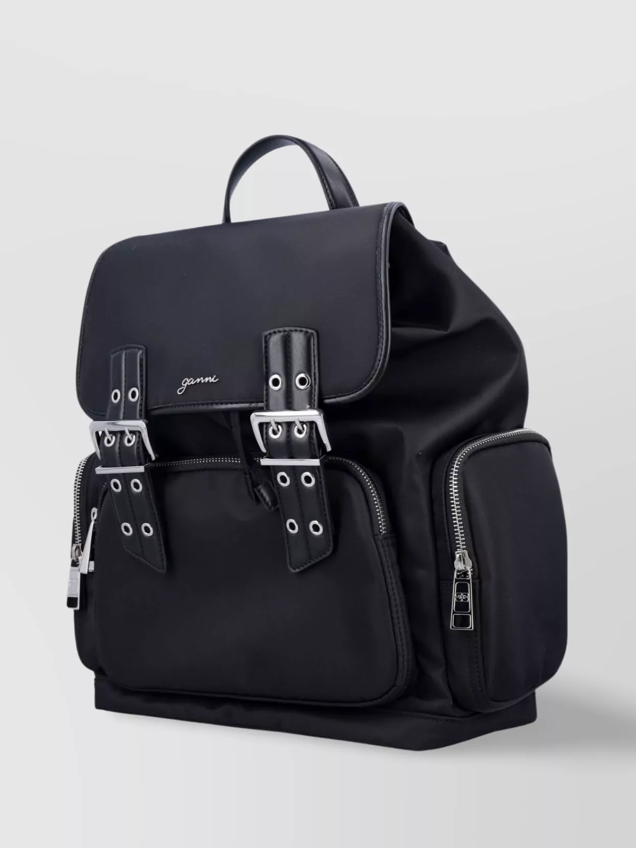 Ganni Bucky Backpack With Adjustable Shoulder Straps
