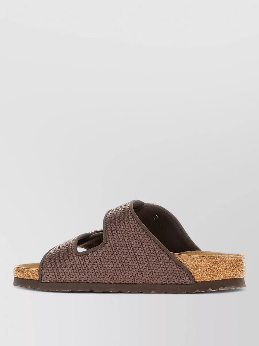 Birkenstock raffia slides