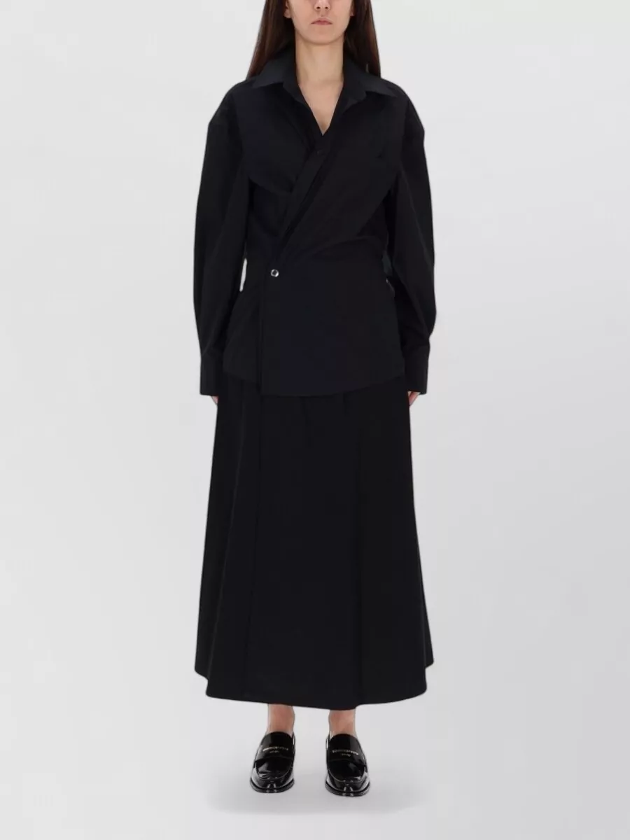 Alexander Wang Organic Cotton Long Wrap Dress