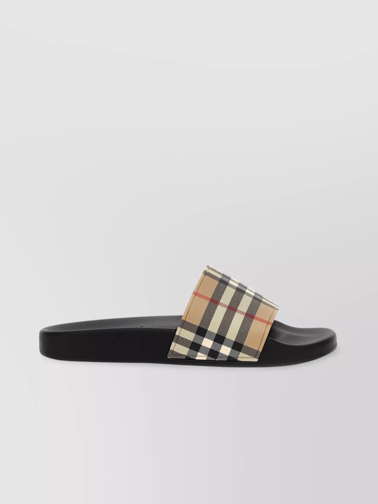Burberry Patterned Strap Slide Sandals