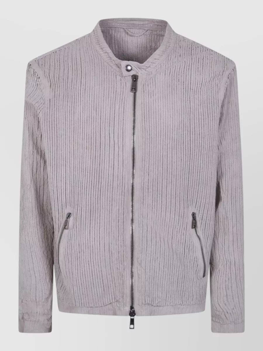 Giorgio Brato leather bomber jacket